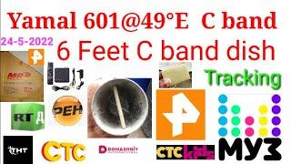 Yamal 601@49°E || C band || 6 Feet dish tracking || 24/5/2022