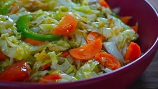 Jamaican Breakfast: Cabbage and Carrot, Saltfish & Fried Dumplings Done Right!