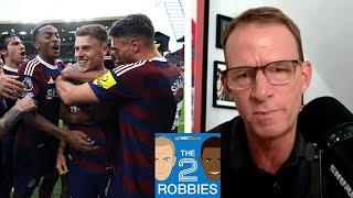 Arsenal top Spurs in Derby, Slot's first Liverpool loss | The 2 Robbies Podcast (FULL) | NBC Sports