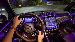 2023 Mercedes-Benz GLC 300 4MATIC - POV Night Drive (Binaural Audio)