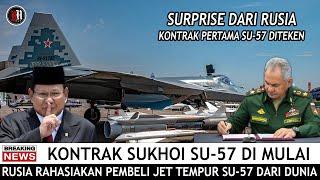 NAMA INDONESIA JADI SOROTAN ?? KONTRAK JET TEMPUR SILUMAN SUKHOI SU-57 SUDAH DITANDA TANGAN