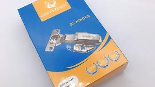 COSTA ITALY ® Stainless STEEL PREMIUM Clip On Hydraulic Hinge BOX PACKING.