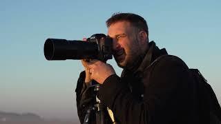 Jon Ball Photographing Camels in the Tunisian Sahara Desert