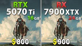 RTX 5070 Ti vs RX 7900 XTX - Test in 18 Games | 4K, Rasterization & Ray Tracing