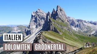  Valley of Gardena • Seceda | Plattkofel | Seiser Alm • Hiking in the Dolomites in Italy