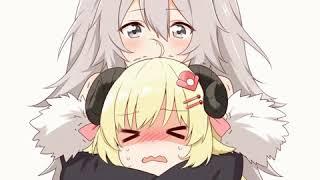 Botan vs Watame but the camera angle is different