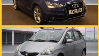 He Bought An Audi A1 With Nearly 300k Miles! I Bought A Honda Jazz From BCA Car Auction