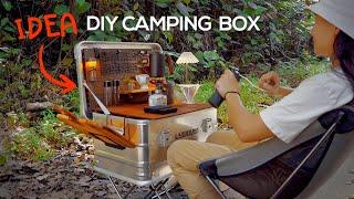 DIY Car Camping Box Hacks | Stanley Box Upgrade | CAMPHACK,Outdoor Coffee,ASMR,Land Cruiser,Portable