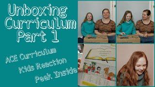 Unboxing Curriculum Part 1 | 6th Grade | ACE Curriculum