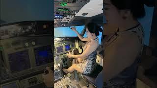 Flying lady - Beautyful female captain #20240807 #travel #shortvideo #shorts #trending