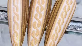 Knitting Effect Nail art tutorial using Joya Mia products