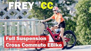 FREY BIKE CC:full suspension cross commute eBike  www.frey.bike