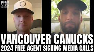 Danton Heinen & Derek Forbort Discuss Joining Vancouver Canucks, Impressions of Vancouver Hockey