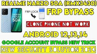 Realme Narzo 50A (RMX3430) Frp Bypass Android 13 New Security New Trick 2024 Google Account Bypass