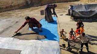 Pouring Concrete & Sharing Meals  | Salahadin's Village Life