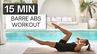 15 min BARRE ABS WORKOUT | With Modifications Provided | Intense Burn | Ballet Inspired Movements