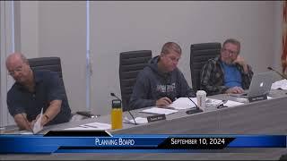 Planning Board Meeting September 10, 2024