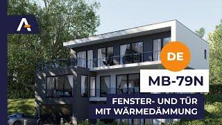 Alu Fenster und Alu Türen mit verdeckten Scharnieren System MB-79N