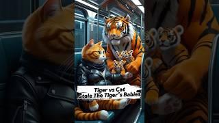 Tiger vs Orange Cat - The Great Cub Kidnapping Begins!