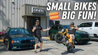 SHOP TOUR - I Ride A 30HP Grom At DH Motoring