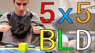 OFFICIAL 5x5 Rubik's Cube BLINDFOLDED Solve | Road to Platinum Ep. 2