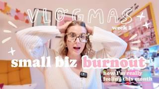 PR Mail, Pet Portrait Deadlines + Burnout ‍ Honest Week in my Creative Business | Vlogmas Week 2 