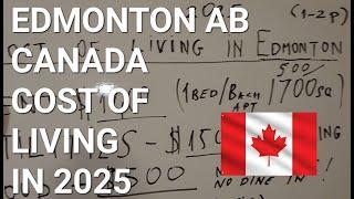 Monthly COST of LIVING For Edmonton, Alberta, Canada - Living Expenses in 2025