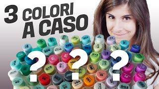 Disegnare con tre colori PESCATI a CASO! SFIDA 