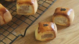 만주 : Manju easy recipe (sweet buns with white bean paste) : Honeykki 꿀키