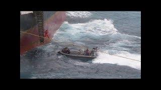 Dramatic Rescue Of Crew From Foundering Cargo Ship MV Tycoon - Never Before Seen Footage