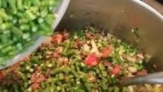 Bora(Long Green Beans) with Chopped Beef (Ground Beef)