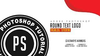 Round Text Logo in Adobe Photoshop Basic Editing Tutorial