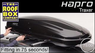 Hapro Traxer Roof box Fitting in 75 seconds