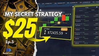 $25 Into +$72000 Pocket Option High Win Rate Strategy  | Binary Options | Pocket Option Trading