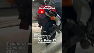 Honda NS400R  3 cilindros 2 tiempos y su música favorita, este y mas contenido en Los Totes 2T