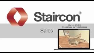 3D Stair Software: Staircon Sales Designing a curved stair