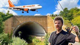 Fishing UNDER an AIRPORT - (Will SECURITY kick me out??) ️