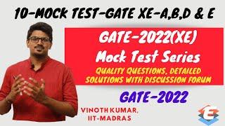 GATE XE Online Mock Test(Full Length Tests) | GATE 2022 | GATE XE(Engineering Science)