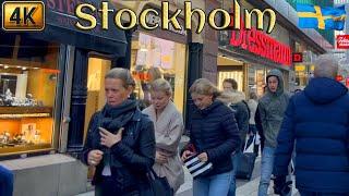 Sweden: Stockholm on a Windy Day, 4K Walking Tour