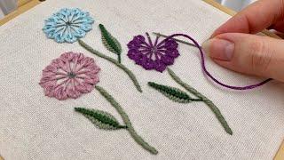 Effortless Needle Work: Easy and Beautiful Flower Embroidery Designs for Beginners/ Basic Stitches