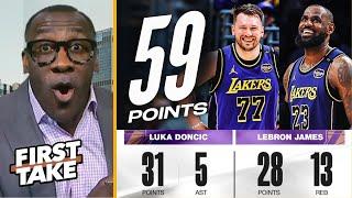 FIRST TAKE | "Forget AD! Luka Doncic is LeBron's best partner" - Shannon on Lakers demolish Clippers