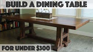 DIY Dining Table: Pottery Barn Inspired Farmhouse Table