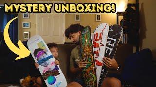 Mystery Skateboard Unboxing With my 3 Year Old Nephew!