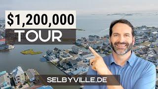 Luxury waterfront home tour in Coastal Delaware- 38821 Wilson Ave. Selbyville, DE