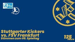 9. Spieltag Regionalliga Südwest 2024/25 Stimmen Stuttgarter Kickers - FSV Frankfurt.