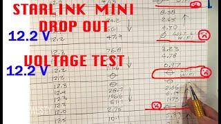 STARLINK Mini Test 12 volt DROPOUT 5 m cable 18 awg