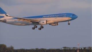 [FULL HD] Aerolíneas Argentinas First ever A330-223 LV-FNI arrival at Barcelona-El Prat