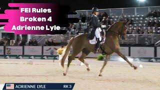 FEI Rules Broken For Adrienne Lyle At The Global Dressage Festival Grand Prix Dressage Freestyle