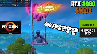 RYZEN 9 5900X + RTX 3060 Benchmark | Fortnite OG Chapter 2 | Performance mode