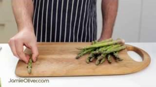 How To - prepare asparagus, with Jamie Oliver's mate Pete